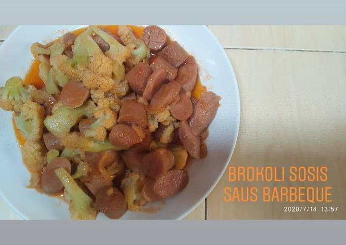 Brokoli sosis saus barbeque