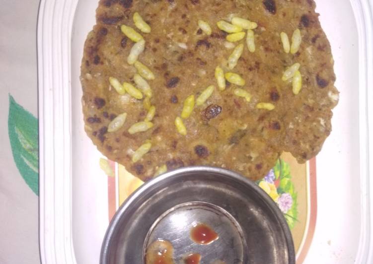 Recipe of Appetizing Aalu and cauliflower paratha