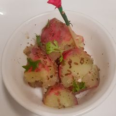 A picture of Mumbai Roadside Oil - Free Sweet Potato Chat (Shravan Special).