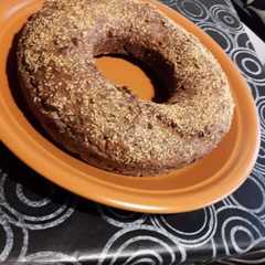 Una foto de Budín de banana y coco