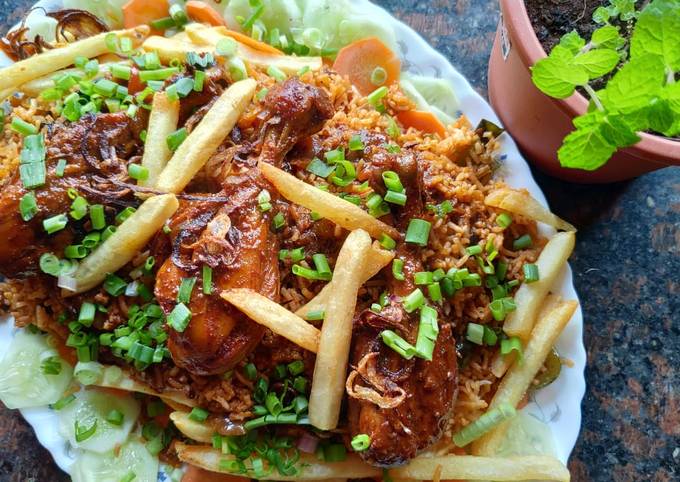 Iraqi cuisine chicken kepsa rice