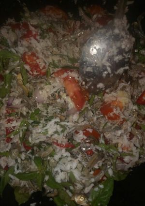 Foto resep Pepes teri kelapa
