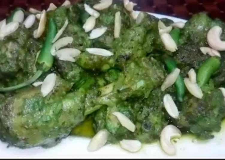 Simple Way to Make Quick Green chicken karahi