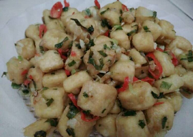 Resep Tahu bawang cabe Anti Gagal