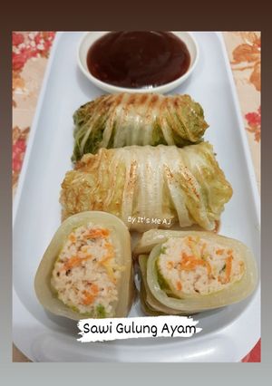 Foto resep Sawi Gulung Ayam