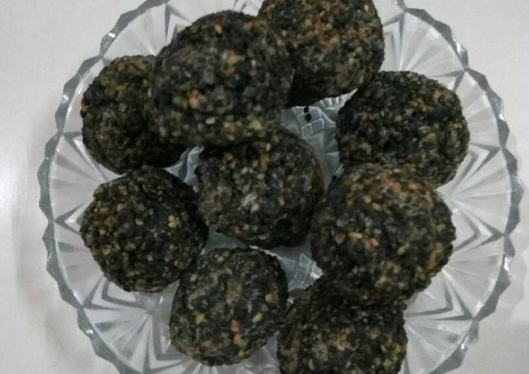 Recipe of Quick Black Sesame seed ladoo