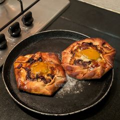 A picture of Mushroom and egg Galette.