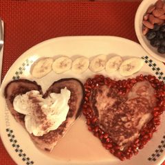 Valentines day Wholewheat Buttermilk Pancakes A picture of Valentines day Wholewheat Buttermilk Pancakes.