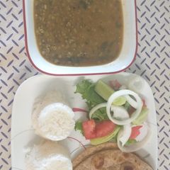Lentil,Rice,Chapati n Salads# Ndengu contest A picture of Lentil,Rice,Chapati n Salads# Ndengu contest.