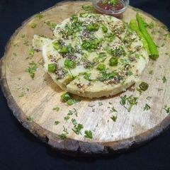 A picture of Moong- masoor dal dhokla(masala).