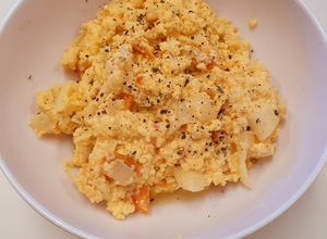 Una foto de Cena rápida o brunch: huevos revueltos