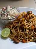 Minced meat pasta