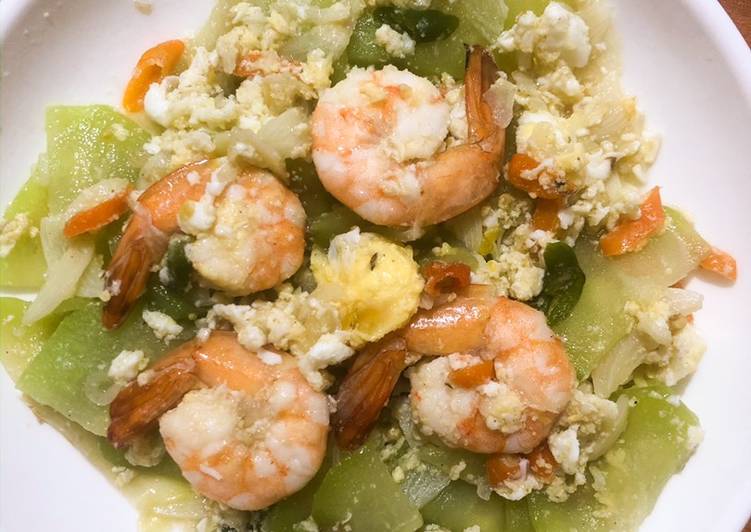 Bagaimana meracik Tumis labu udang orak arik yang Enak Banget