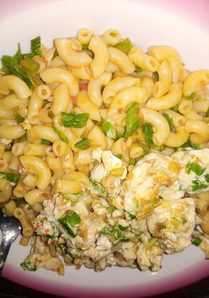 A picture of Macaroni pasta.