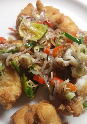 Foto resep Lele Fillet Tepung Sambal Matah (Balinese) #IkanLele #KreasiLele