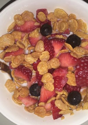 Una foto de Desayuno/merienda súper saludable y rico