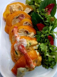 รูปของ พริกหวานไข่ตุ๋นไก่สับกุ้งสด