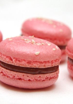 Málnás macaron recept fotója