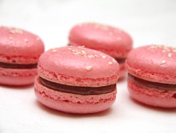 Málnás macaron recept recept fotó