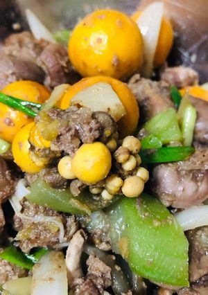 Hình của món Món ăn cơm : Mướp xào trứng non.