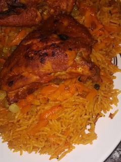صورة لوصفة الرز البخاري بالدجاج