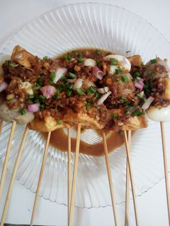 Foto resep Sate bakso tahu telur