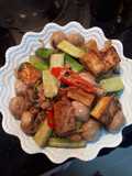 ผัดวุ้นเส้นกะทิใส่ไก่ ฮาลาล