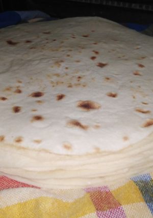 صورة لوصفة خبز التاكوس أو خبز سوري