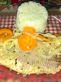 Bagre 🐟 de las piedras con verduras