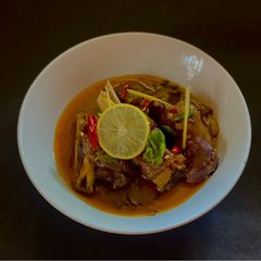 A picture of Mutton Nalli Nihari Pakistani style.