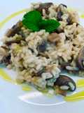 Mushroom and Mint Risotto