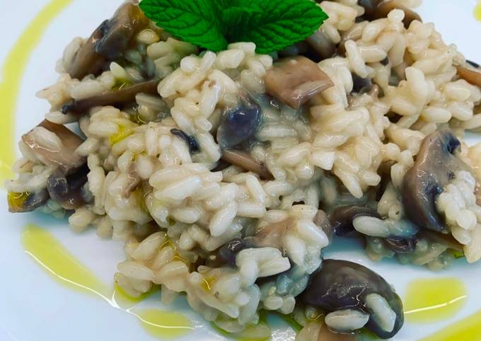 Ricetta di Preferito Risotto Funghi e Menta