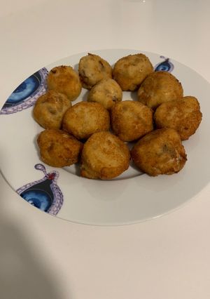 Una foto de Croquetas shiitake