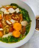 Bún riêu tôm khô (nhà có gì dùng nấy)