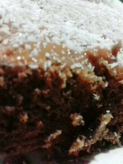 Una foto de Bizcochuelo de chocolate y café♡