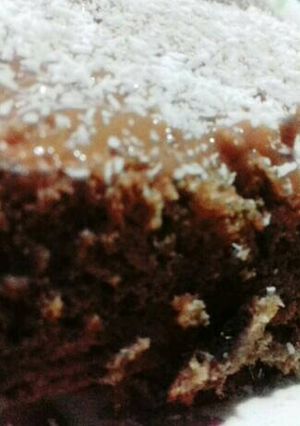 Una foto de Bizcochuelo de chocolate y café♡