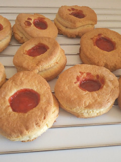 A picture of Shortbread Cookies With Jam Filling#BakingForKids.