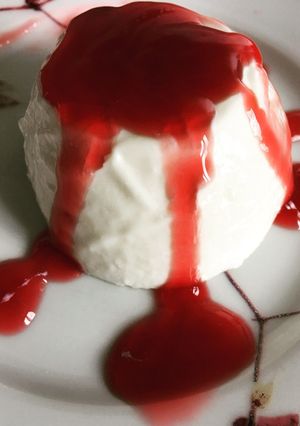 Una foto de Flan de queso sin hidratos