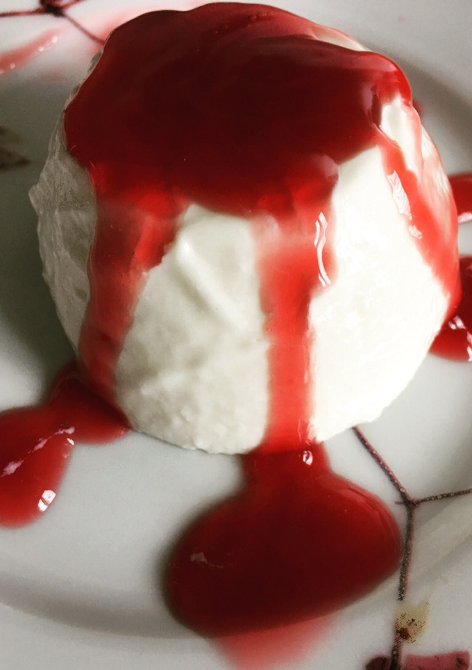 Una foto de Flan de queso sin hidratos
