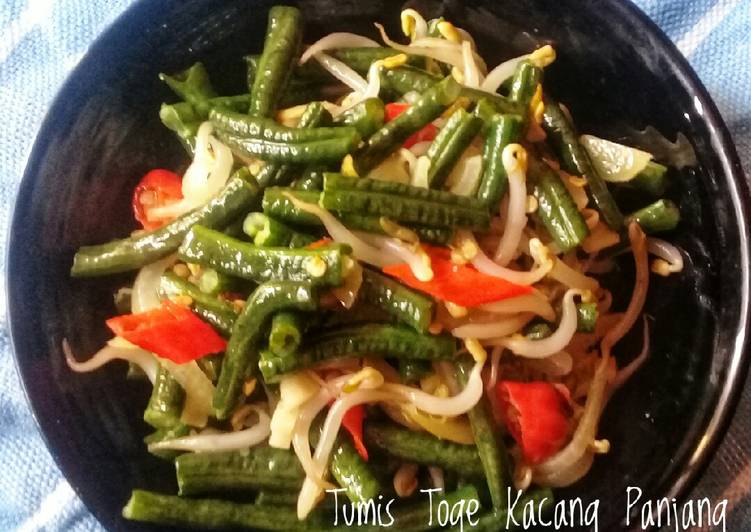 Tumis Toge Kacang Panjang