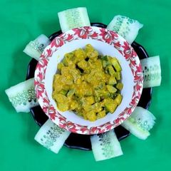 A picture of Summer special kakdi sabji.