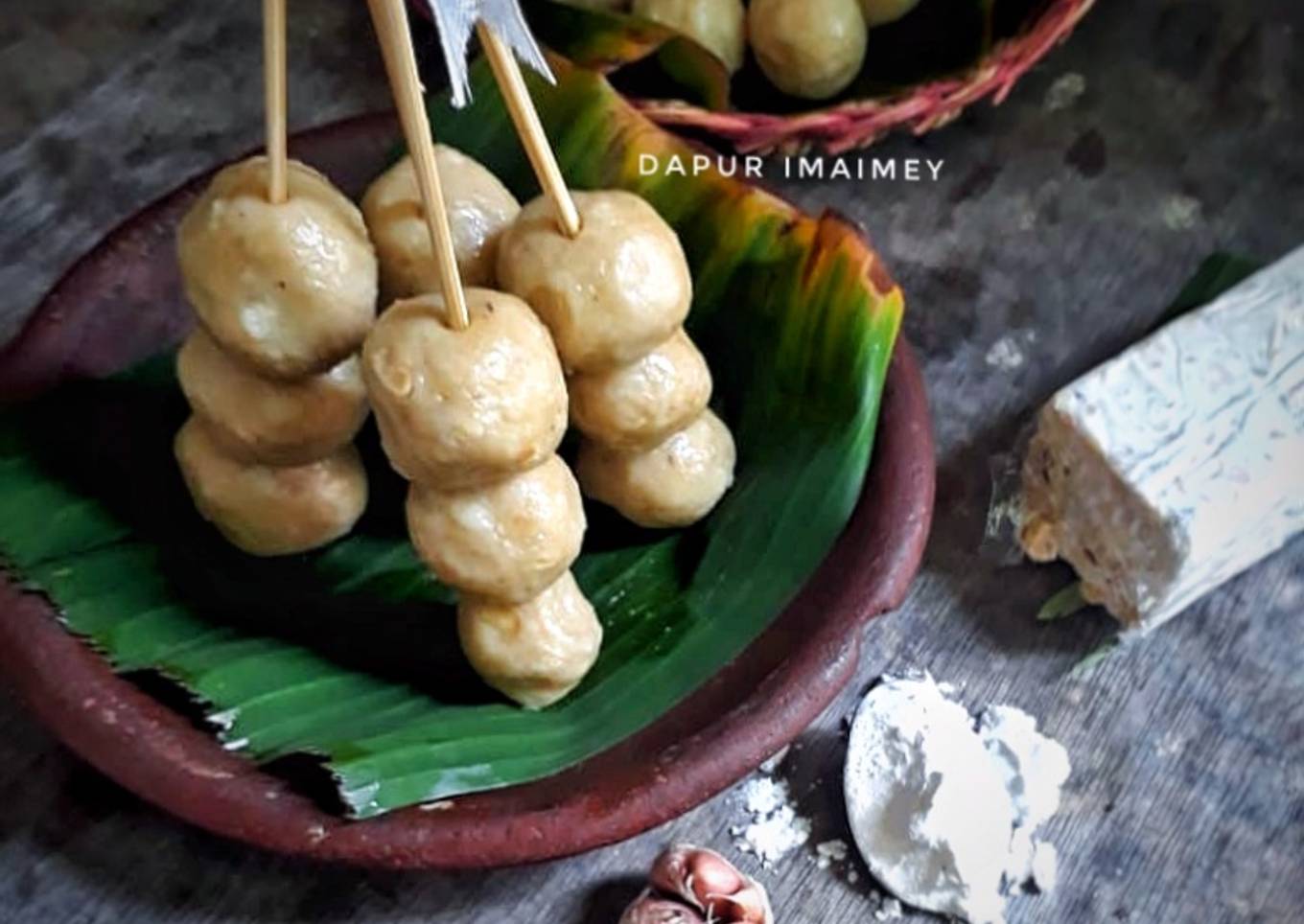 Sate bakso tempe