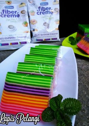 Foto resep LAPIS PELANGI ala FIBER CREME