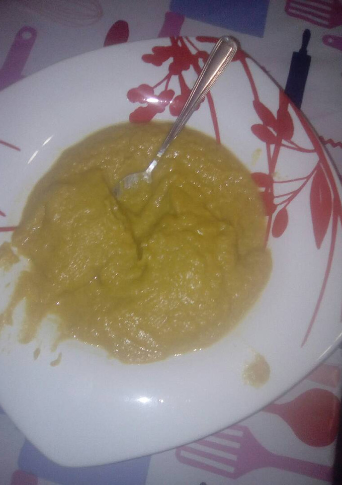 Una foto de Puré de lentejas y verduras
