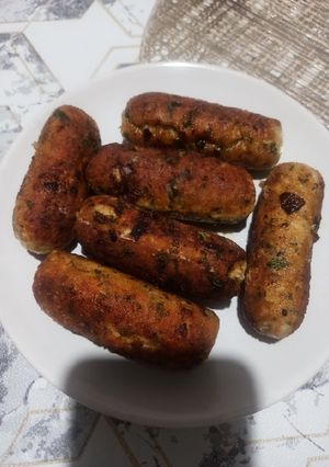 Une photo de Boudin poulet haché farcis au fromage