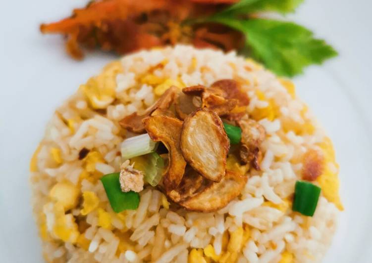 Resep 🇸🇬 Chinese Garlic Fried Rice, Enak Banget