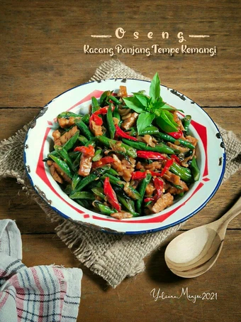 Langkah Gampang Membuat Resep Oseng Kacang Panjang Tempe Kemangi yang Uenak Anti Ribet, Menggugah Selera