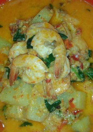 Foto resep Udang kuah kemangi