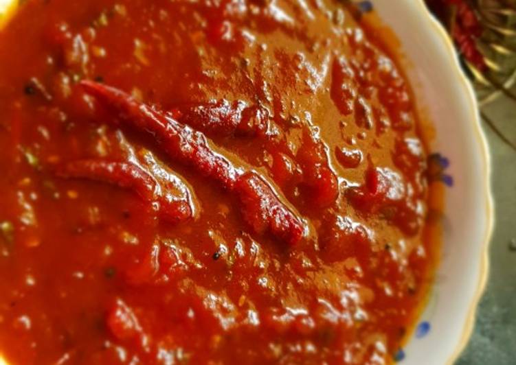 Recipe of Ultimate Tomato sweet chutney (Bengali tomato tok)