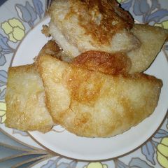 A picture of Fried yam and egg.
